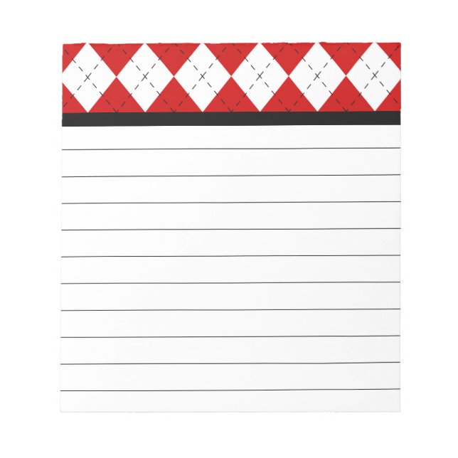 Retro Argyle Notepad (Front)