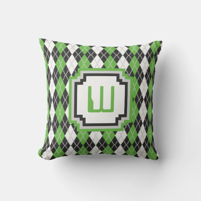 Retro Argyle Pillow (Front)