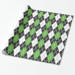 Retro Argyle Wrapping Paper