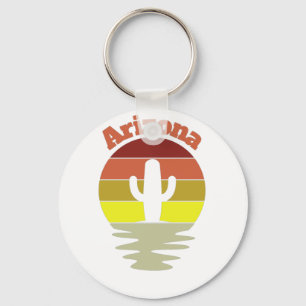 Retro Arizona Key Ring