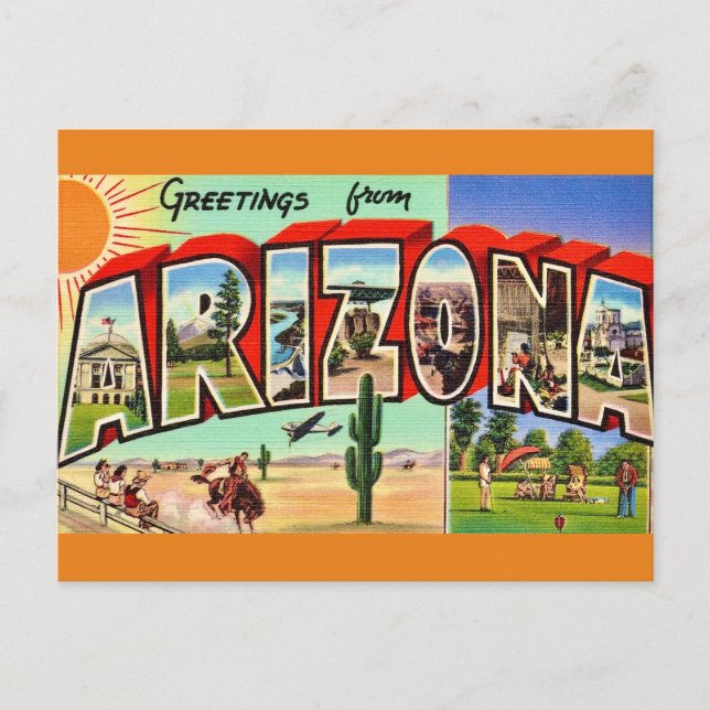Retro Arizona Postcard (Front)