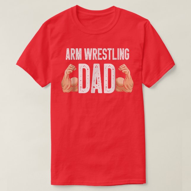Retro Arm Wrestling Dad Sports Power Gift 5225  T-Shirt (Design Front)