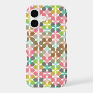 Retro Art Abstract Mod Pastels 4 Loops Pattern