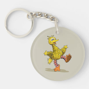 Retro Art Big Bird Key Ring