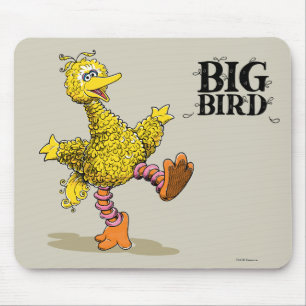 Retro Art Big Bird Mouse Mat