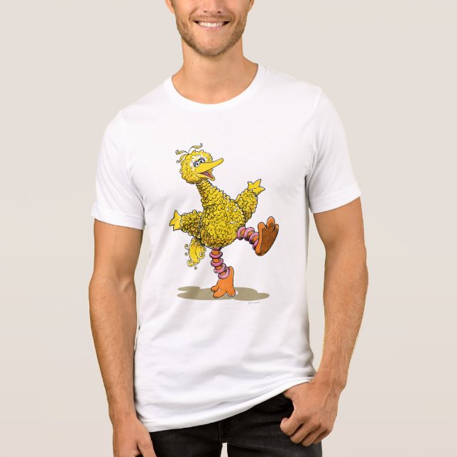 Retro Art Big Bird Tri-Blend Shirt (Front)