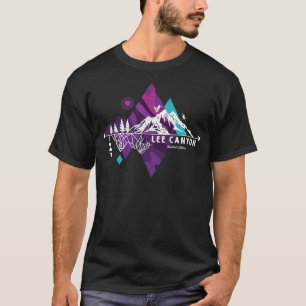 Retro Art Boho Lee Canyon Ski Hoodie T-Shirt