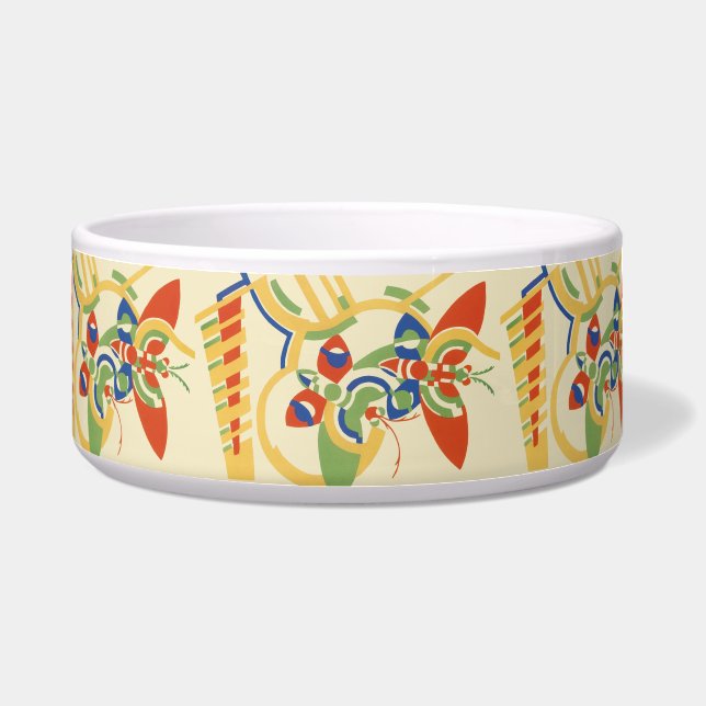 Retro Art Deco Geometric Floral Poster Art (Front)