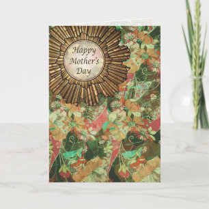 Retro / Art Deco Happy Mother's Day Card