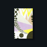 Retro Art Deco Jazz Polka Dots Zig Zag Pattern Canvas Print<br><div class="desc">Retro Art Deco vintage illustration design with polka dots and zig zag geometric patterns. Part of a collection of decorative compositions by Yvonne Bouchard, produced in the pochoir stencil technique of the "Roaring Twenties." These designs showcase some of the most inspired and innovative images of modern design. Beautifully reproduced intricate...</div>