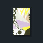 Retro Art Deco Jazz Polka Dots Zig Zag Pattern Canvas Print<br><div class="desc">Retro Art Deco vintage illustration design with polka dots and zig zag geometric patterns. Part of a collection of decorative compositions by Yvonne Bouchard, produced in the pochoir stencil technique of the "Roaring Twenties." These designs showcase some of the most inspired and innovative images of modern design. Beautifully reproduced intricate...</div>