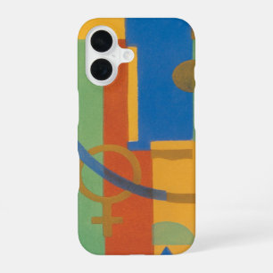 Retro Art Deco Jazz Southwest New Mexico Colours iPhone 16 Case