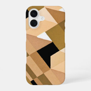 Retro Art Deco Jazz Vintage Warm Abstract Pattern iPhone 16 Case