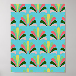 Retro Art Deco Pattern Poster