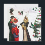 retro Art deco  vintage Christmas Holiday Card<br><div class="desc">Art deco  vintage Christmas Holiday Card</div>