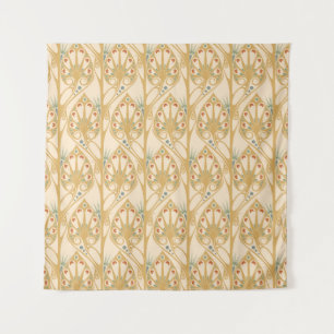Retro art nouveau, abstract geometric lines. tapestry