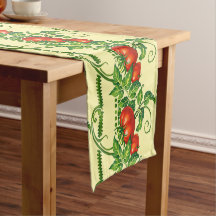 Retro Art Nouveau Garden Tomatoes Frieze Pattern