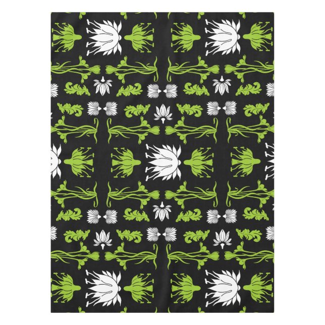 Retro Art Nouveau Home Decor Prints Tablecloth (Front)