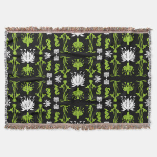 Retro Art Nouveau Home Decor Prints Throw Blanket