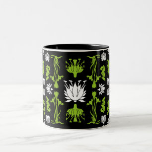 Retro Art Nouveau Home Decor Prints Two-Tone Coffee Mug