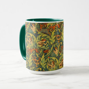 Retro Art Nouveau Wood Notes by Walter Crane Mug