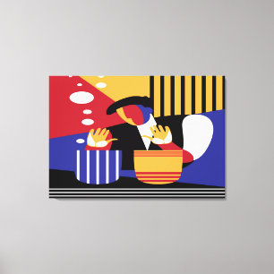 Retro Art Style Canvas Print