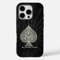 Retro Artistic Poker Ace Of Spades Personalised