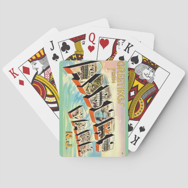  Retro Asbury Park NJ Playing Cards (Back)