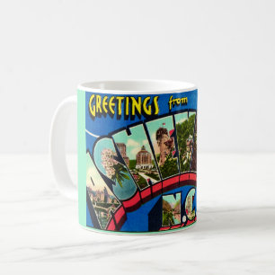 Retro Asheville NC Postcard Coffee Mug
