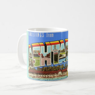 Retro Ashtabula Ohio Greeting Mug