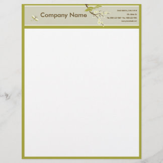 Retro Asian-Inspired Simplicity Letterhead Template