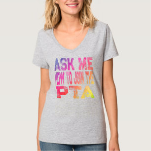 Retro Ask Me How To Join The PTA Parent Teacher T-Shirt