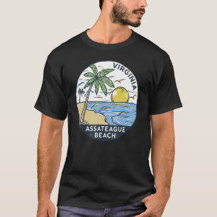 Retro Assateague Beach Virginia Beach Summer Vinta T-Shirt