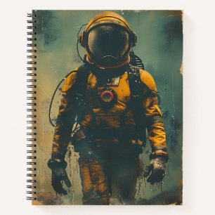 Retro Astronaut Adventure Notebook