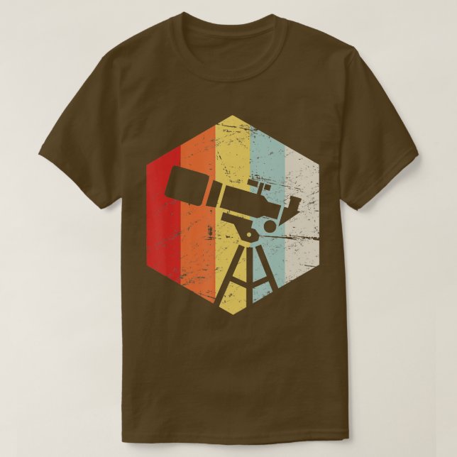 Retro Astronomy elescope  T-Shirt (Design Front)