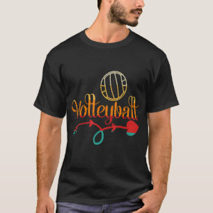 Retro Athletic Volleyball Team Sport Net Spike 15 T-Shirt