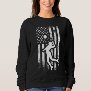 Retro Athletic Volleyball Team Sport Net Spike 30 Sweatshirt