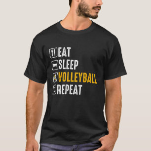 Retro Athletic Volleyball Team Sport Net Spike 34 T-Shirt