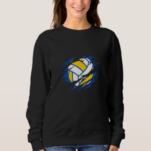 Retro Athletic Volleyball Team Sport Net Spike 41 Sweatshirt
