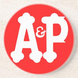 Retro Atlantic & Pacific Grocery Store Coaster