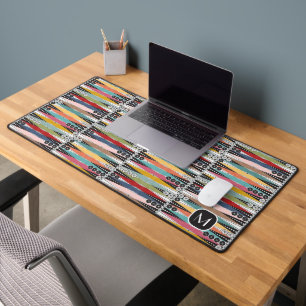 Retro Atomic Age Backgammon Desk Mat