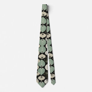 Retro Atomic Age Geometric Modern Pattern  Tie