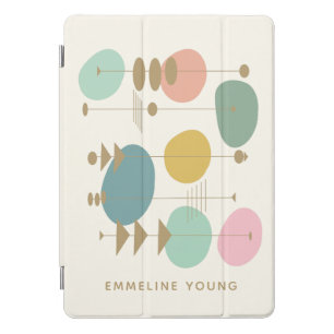 Retro Atomic Age Mid Mod Geometric Personalised iPad Pro Cover