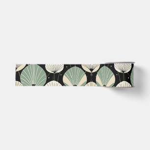 Retro Atomic Age Minimal Modern Pattern Grosgrain Ribbon