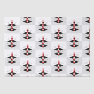 Retro Atomic Art Baubles & Planes Tissue Paper