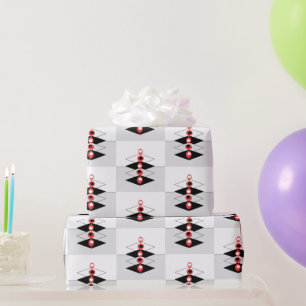 Retro Atomic Art Baubles & Planes   Wrapping Paper