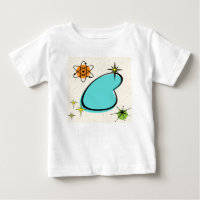 Retro Atomic Boomerang and Starbursts T-Shirt