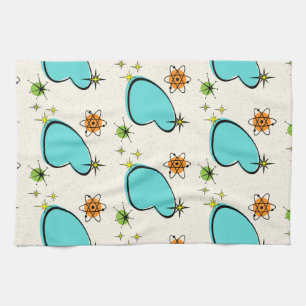 Retro Atomic Boomerang Kitchen Towels