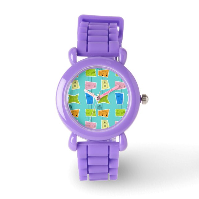 Retro Atomic Kitsch Kid's Watch (Front)