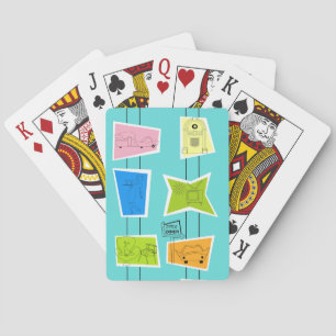 Retro Atomic Kitsch Playing Cards
